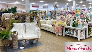 HOMEGOODS SHOP WITH ME FURNITURE SOFAS TABLES ARMCHAIRS EASTER DECOR SHOPPING STORE WALK THROUGH