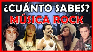 ¿Cuánto Sabes de "MÚSICA ROCK"? Reto/Trivia/Quiz