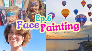 Ep.6 Face Paint Vlog | 3 days at a Balloon Festival 🌈