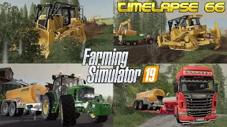 CLEARING LAND with CAT D8T! 💪🏽 A new ZUNHAMMER? 😍🚜💨 | [FS19] - Timelapse #66 Geiselsberg Seasons