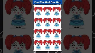 FIND THE ODD POPPY PLAYTIME OUT⚡🤡#shorts #howgoodareyoureyes #canyouquiz #puzzlegame #huggywuggy