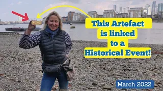 A forgotten Brass Tag takes me back to a Significant Historical Event. Mudlarking the Thames