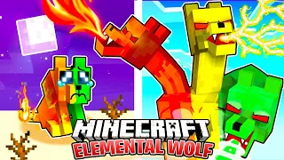 I Survived 100 Days as an ELEMENTAL WOLF in HARDCORE Minecraft!