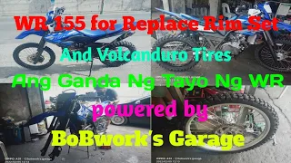 How to Repair Yamaha WR155 replace rim set and volcanduro tires for trail #yamahaphilippines