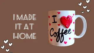Cute Coffee Mug DIY in just 1 minute ✨💕