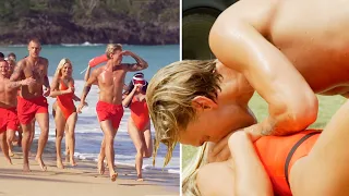 Boys KISS girls during BAE WATCH | Love Island Sweden 2023