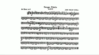 Semper Fidelis March: 1st Horn in F By John Philip Sousa