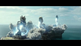 ''Now help me save the world'' launch scene ( Pacific Rim Uprising 2018)