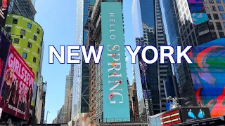 NEW YORK CITY Virtual Walking Tour [4K] | Spring Season Walk | Midtown Manhattan Walking Tour 4K