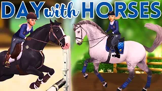 DAY in the Life as a Riding Instructor & Horse Trainer! II Star Stable Realistic Roleplay