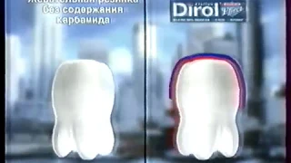 Реклама жевательный резинка Dirol Effect 1999 год