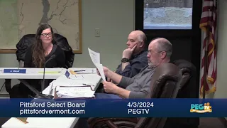 Pittsford Select Board - April 3, 2024