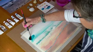 An introduction to Porthmeor Beach Watercolour Online Workshop with Claire Warner