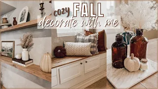 COZY FALL DECORATING IDEAS 🍂 decorate with me for AUTUMN 2022 // living room + dining table