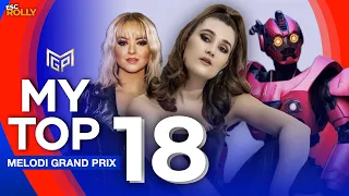 🇳🇴 Melodi Grand Prix 2024 | My Top 18 (Norway Eurovision 2024)