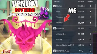 Bounty Hunting Using The *VENOM FRUIT* in Fruit Battlegrounds...(Roblox)