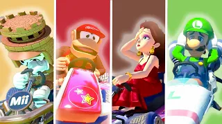 Mario Kart 8 Deluxe - All Characters Losing Animations (Karts) (All DLC Included)