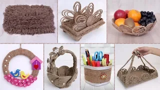 8 Beautiful Jute Craft Ideas !!! DIY Handmade Things || Home Decor