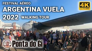 【4K】AVIÓNES en el Festival ARGENTINA VUELA 2022 #walking tour virtual - Base Aérea MIlitar MORON