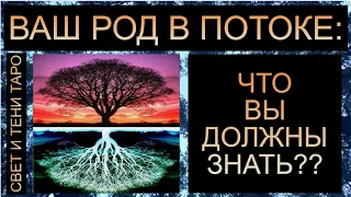 ВАШ РОД В ПОТОКЕ: ЧТО ВЫ ДОЛЖНЫ ЗНАТЬ??  #таро #таропрогноз #таросегодня