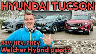 Hyundai Tucson: Mild-Hybrid, Hybrid oder Plug-in Hybrid? Vergleich mit Kaufberatung | Test | Review
