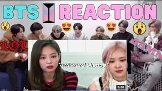 BTS reaction to SAVE BLACKPINK FROM INTERVIEWS [ HILARIOUS ]