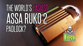 The worlds easiest Assa Ruko 2 padlock picked and gutted