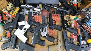 Air Pistols, Airsoft Guns, Dan Wesson 6 and 4 Air Revolvers, Glock Series, F226, F228, Baretta M-92