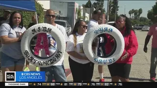 Families honor to place ghost tire memorial in Inglewood