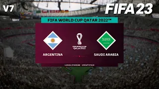 ARGENTINA vs. SAUDI ARABIA | FIFA WORLD CUP 2022 GROUP STAGE | FIFA 23 (FULL GAMEPLAY)