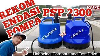 Rekomendasi Pompa kolam yang bagus, AQUAMAN PSP 2300 VS KANDILA PSP 2300 z