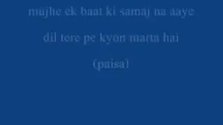 paisa de dana dan lyrics.flv