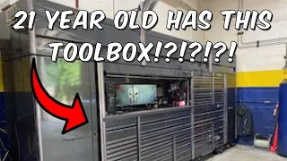 A 21 YEAR OLD PERFORMANCE SHOP OWNER HAS THIS TOOL BOX!?!?!?!?!?