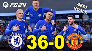 FC 24 - MESSI , RONALDO , NEYMAR ,  HAALAND , MBAPPE All Star | CHELSEA VS MANCHESTER UNITED