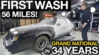 First Wash in 34 Years. 56 Miles! Barn Find Buick Grand National