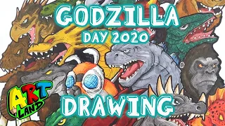 GODZILLA DAY DRAWING VIDEO!!!