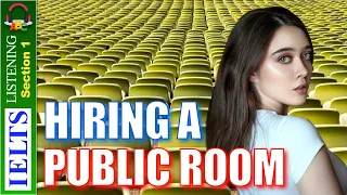 Cambridge IELTS Listening Practice | Section 1 | Hiring A Public Room
