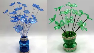 2 Flowers from Plastic Bottle | Best Out Of Waste | 2 Bunga Hias dari Botol Plastik