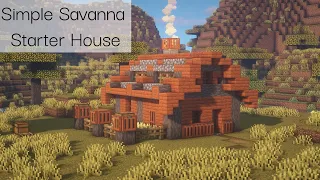 Minecraft | Savanna Starter House Tutorial