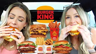 Burger King Mukbang - NEW Spicy Chicken Fries, Classic Melt, + trying a Whopper for the FIRST time!