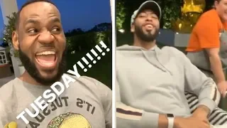 LeBron James + Anthony Davis FIRST EVER TACO TUESDAY!!!