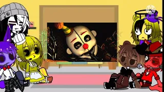 Fnaf 1 + puppet react to funny videos part 2