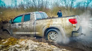 PSYCH on TUNDRA fought to the END! RANGE ROVER and TOYOTA TUNDRA off-road