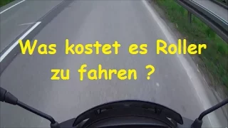 Was kostet es Roller (50ccm) zu fahren ? Unterhaltskosten