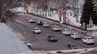 В Янауле прошёл патриотический автопробег