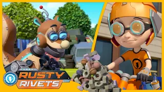 Rusty vs the Robo Squirrel and MORE | Rusty Rivets Episodes | Cartoons for Kids