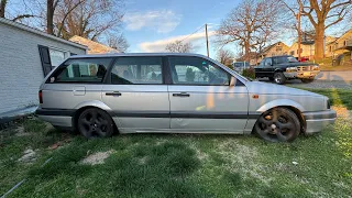 First drive in the RHD Passat.