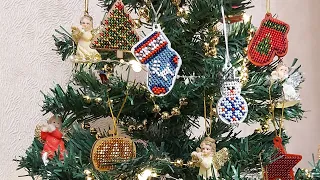 Новогодние маленькие игрушки на  ёлочку🎄/ Деревянные заготовки для вышивки от ТМ Волшебная страна