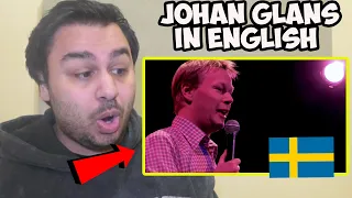 British Reaction To Johan Glans Stand Up in English (Swedish Comedian)