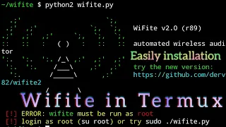Termux WiFi tool (wifite) in Android